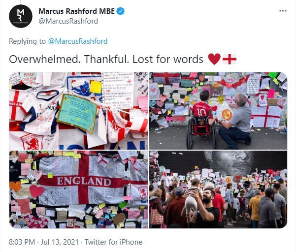 Trái tim Marcus Rashford đã được chữa lành sau EURO 2020 - Bóng Đá